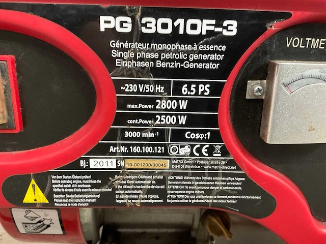Matrix - pg 3010f-3 - generator - afbeelding 10 van  10