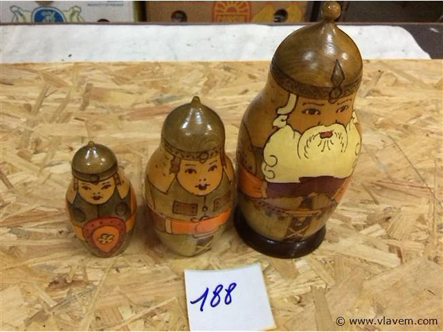 Matroesjka poppen kerst - afbeelding 2 van  2