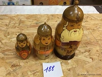 Matroesjka poppen kerst - afbeelding 2 van  2