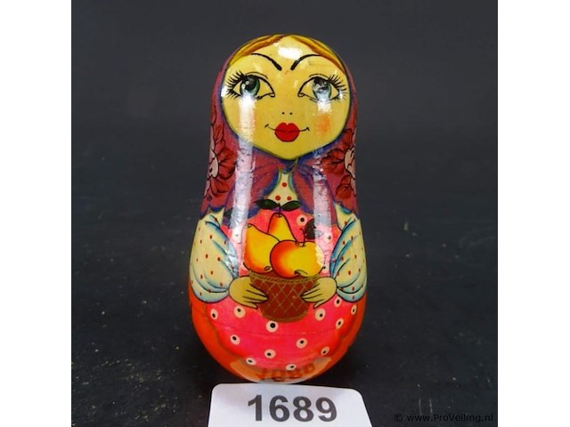 Matrouska tuimelaar met belletje - afbeelding 1 van  3