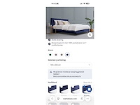Matt sleep velvet blauw 200x180 - bed - afbeelding 9 van  17