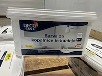 Matte badkamer- en keukenverf - 5 liter - wit (10x)