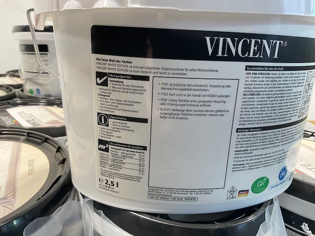 Matte binnenmuurverf - 2,5 liter - parelwit (63x) - afbeelding 2 van  8