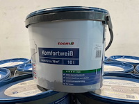 Matte muur- en plafondverf - 10 liter - wit (10x) - afbeelding 2 van  4