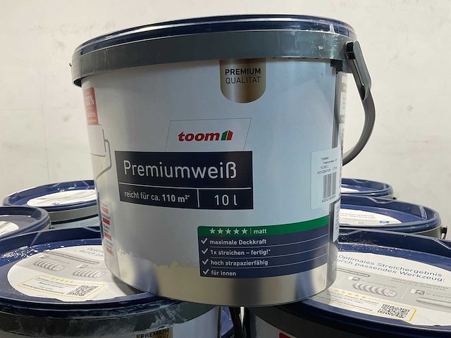 Matte muur- en plafondverf - 10 liter - wit (19x) - afbeelding 2 van  9