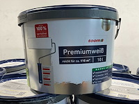 Matte muur- en plafondverf - 10 liter - wit (20x) - afbeelding 1 van  9