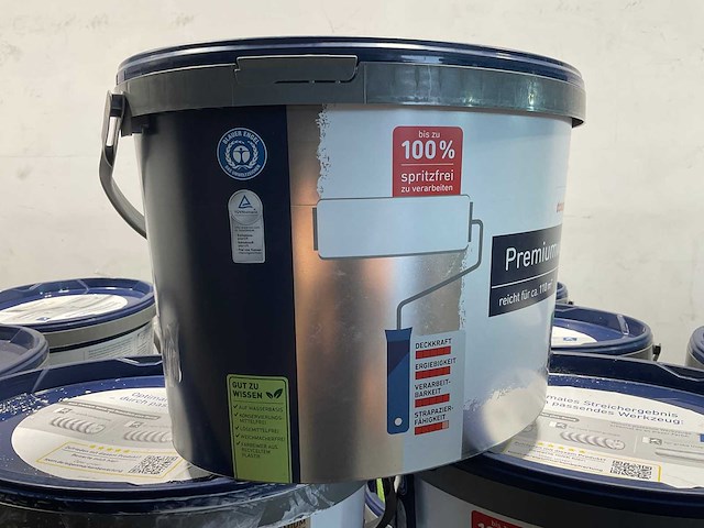 Matte muur- en plafondverf - 10 liter - wit (20x) - afbeelding 3 van  9