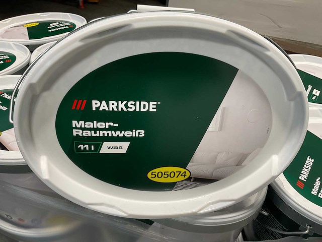 Matte muur- en plafondverf - 11 liter - wit (10x) - afbeelding 2 van  9