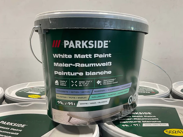 Matte muur- en plafondverf - 11 liter - wit (10x) - afbeelding 1 van  12