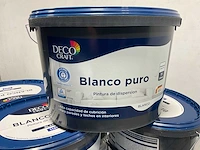 Matte muur- en plafondverf - 11 liter - wit (10x)