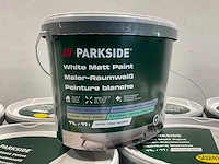 Matte muur- en plafondverf - 11 liter - wit (20x) - afbeelding 1 van  10