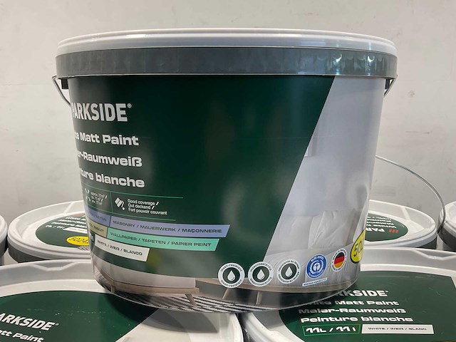 Matte muur- en plafondverf - 11 liter - wit (20x) - afbeelding 3 van  10