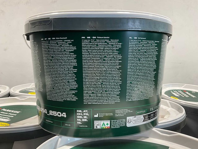Matte muur- en plafondverf - 11 liter - wit (20x) - afbeelding 7 van  10