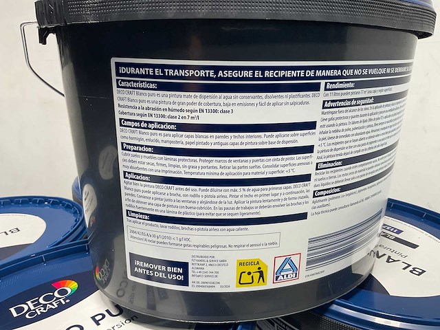 Matte muur- en plafondverf - 11 liter - wit (20x) - afbeelding 2 van  5