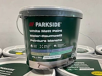 Matte muur- en plafondverf - 11 liter - wit (20x)