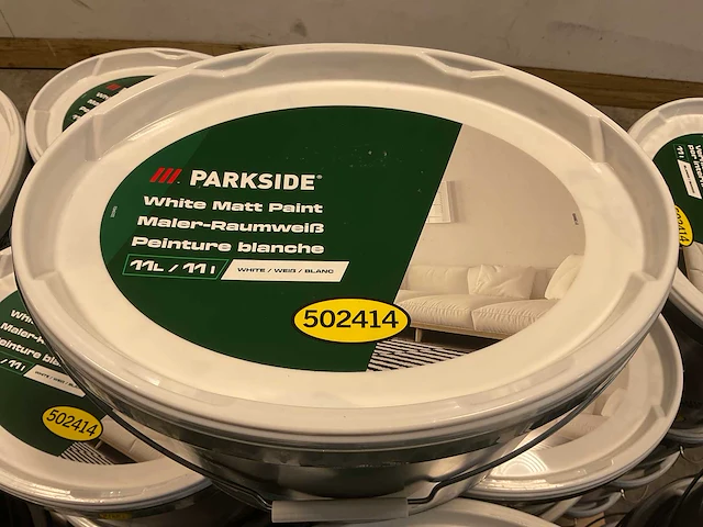 Matte muur- en plafondverf - 11 liter - wit (20x) - afbeelding 6 van  12