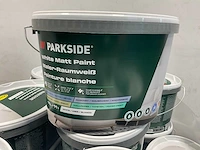 Matte muur- en plafondverf - 11 liter - wit (20x) - afbeelding 2 van  8