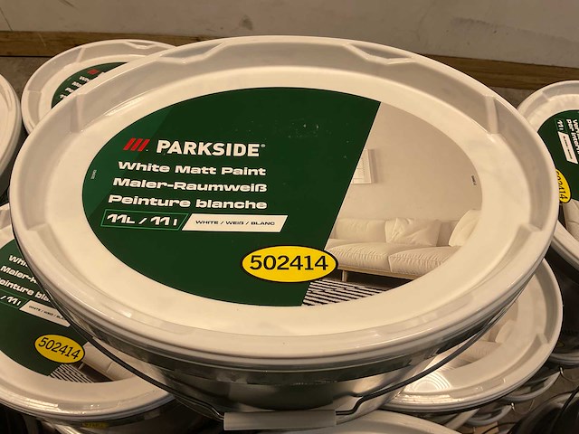 Matte muur- en plafondverf - 11 liter - wit (40x) - afbeelding 3 van  9