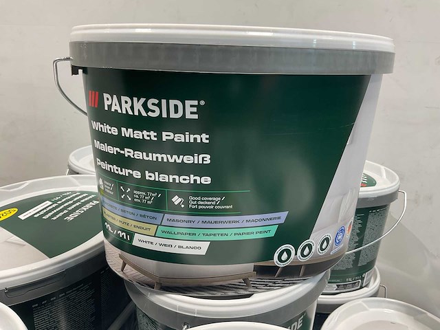 Matte muur- en plafondverf - 11 liter - wit (40x) - afbeelding 2 van  8