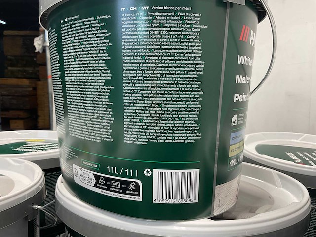 Matte muur- en plafondverf - 11 liter - wit (40x) - afbeelding 5 van  8