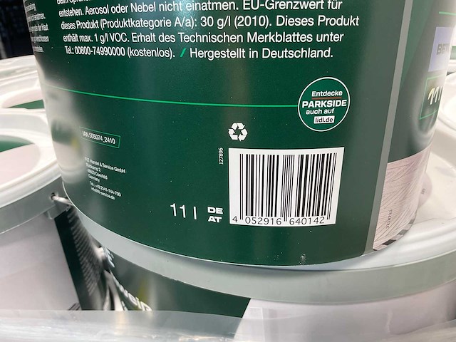 Matte muur- en plafondverf - 11 liter - wit (40x) - afbeelding 6 van  9