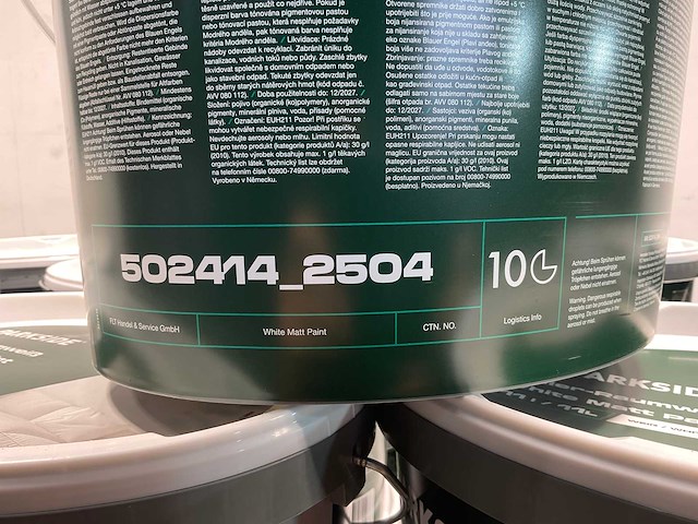 Matte muur- en plafondverf - 11 liter - wit (8x) - afbeelding 4 van  6