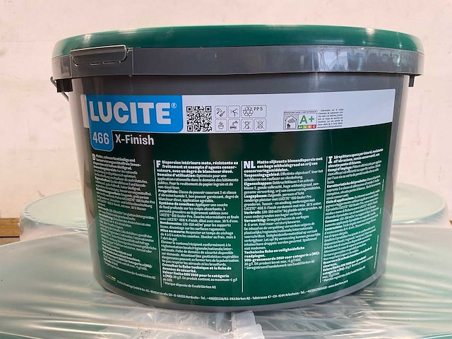 Matte muur- en plafondverf - 12 liter - wit ral 9003 (8x) - afbeelding 1 van  3