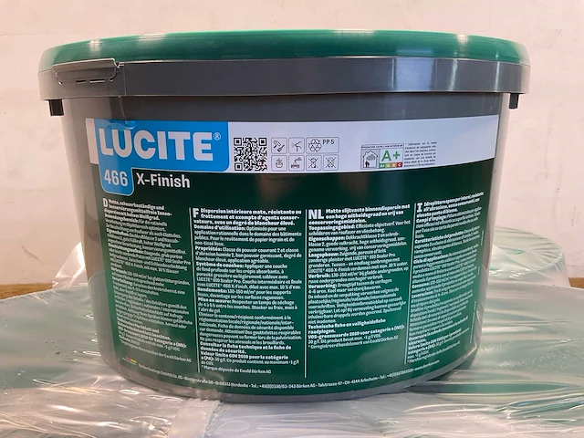 Matte muur- en plafondverf - 12 liter - wit ral 9010 (16x) - afbeelding 2 van  7