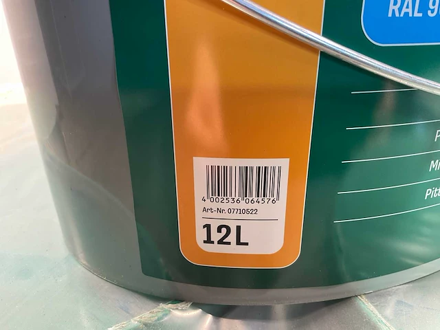 Matte muur- en plafondverf - 12 liter - wit ral 9016 (16x) - afbeelding 3 van  6