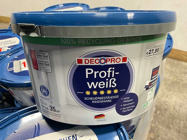 Matte muur- en plafondverf - 5 liter - wit (60x) - afbeelding 1 van  8