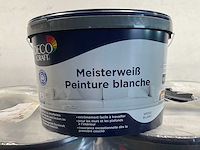 Matte muur- en plafondverf professioneel - 10 liter - wit (10x) - afbeelding 1 van  9