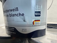 Matte muur- en plafondverf professioneel - 10 liter - wit (10x) - afbeelding 3 van  9