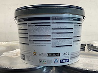 Matte muur- en plafondverf professioneel - 10 liter - wit (10x) - afbeelding 4 van  9