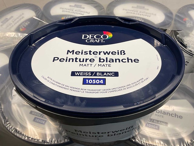 Matte muur- en plafondverf professioneel - 10 liter - wit (10x) - afbeelding 5 van  9