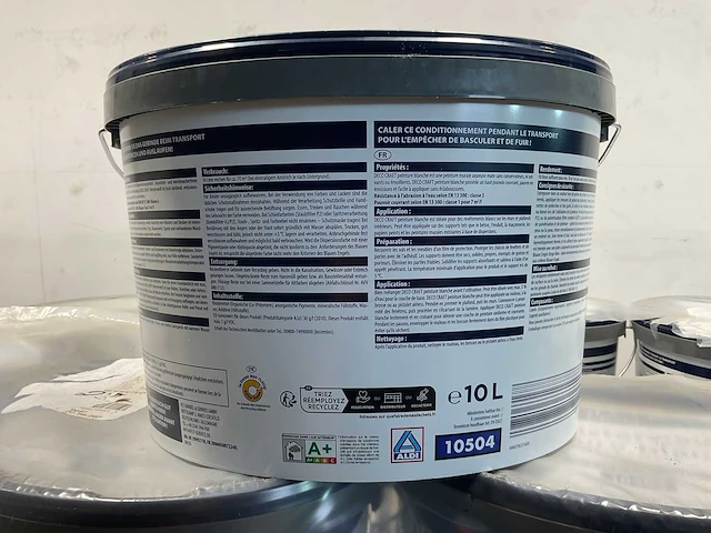 Matte muur- en plafondverf professioneel - 10 liter - wit (10x) - afbeelding 4 van  9