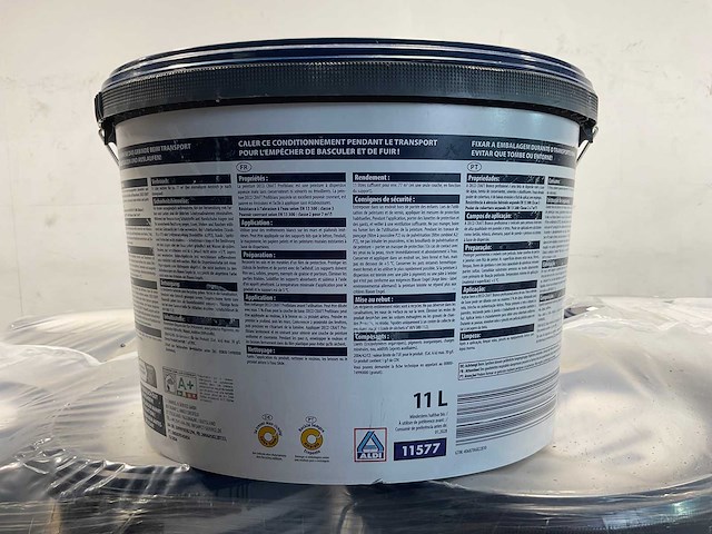 Matte muur- en plafondverf professioneel - 11 liter - wit (19x) - afbeelding 3 van  8