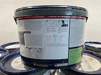 Matte muur- en plafondverf professioneel - 11 liter - wit (8x) - afbeelding 4 van  9