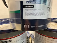 Matte muur- en plafondverf professioneel - 11 liter - wit (8x) - afbeelding 5 van  9