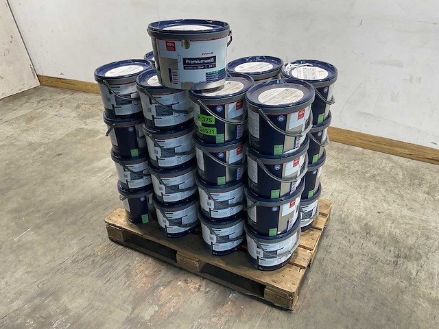 Matte muur- en plafondverf professioneel - 11 liter - wit (8x) - afbeelding 8 van  9