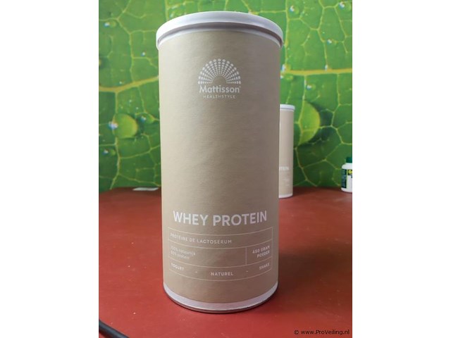 Mattisson whey protein - 4 potten á 450gr - afbeelding 2 van  5