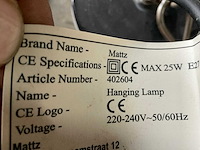 Mattz industriële hanglamp (28x) - afbeelding 5 van  6