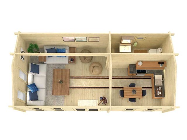 Maurice - 32m2 - chalet/blokhut - afbeelding 3 van  4