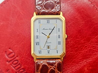 Maurice lacroix tank herenhorloge op croco band - afbeelding 1 van  7