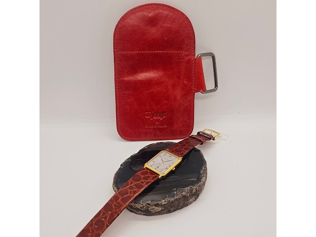 Maurice lacroix tank herenhorloge op croco band - afbeelding 2 van  7