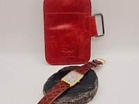Maurice lacroix tank herenhorloge op croco band - afbeelding 2 van  7