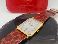 Maurice lacroix tank herenhorloge op croco band - afbeelding 3 van  7