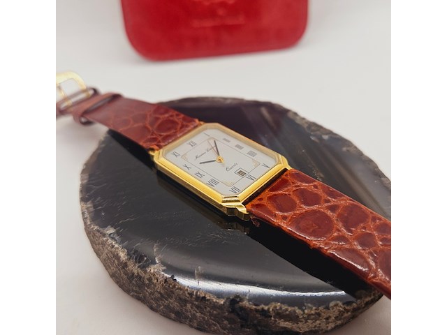 Maurice lacroix tank herenhorloge op croco band - afbeelding 4 van  7