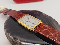 Maurice lacroix tank herenhorloge op croco band - afbeelding 4 van  7