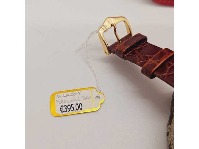 Maurice lacroix tank herenhorloge op croco band - afbeelding 5 van  7