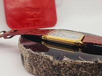 Maurice lacroix tank herenhorloge op croco band - afbeelding 6 van  7